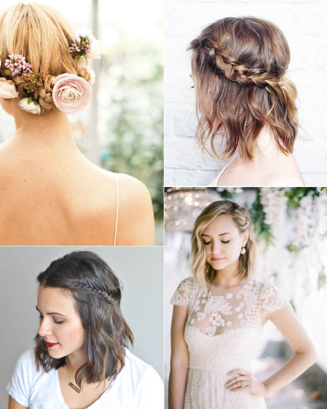 Wedding Hairdos For Short Hair