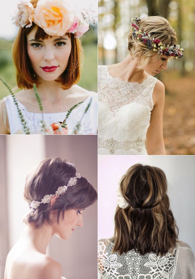 Wedding Hairstyles For Brides With Short Hair