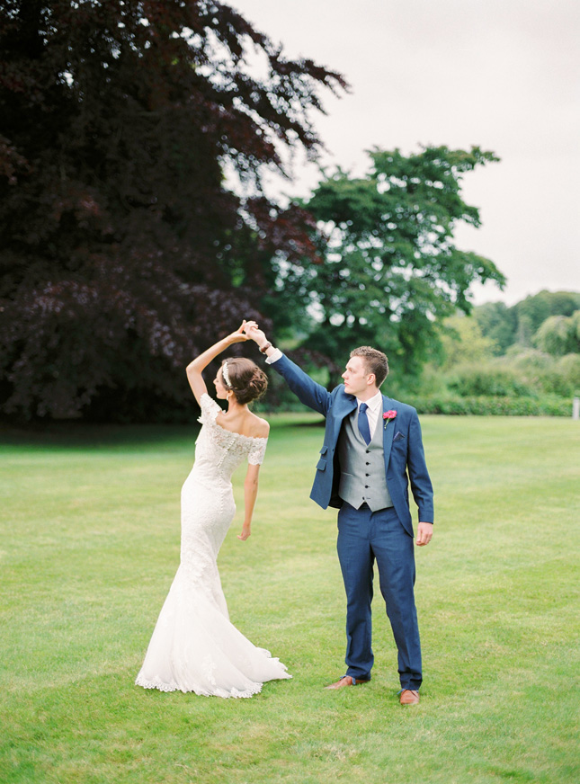 Claire and Aidan's elegant, pretty pastel wedding at Farnham Estate ...