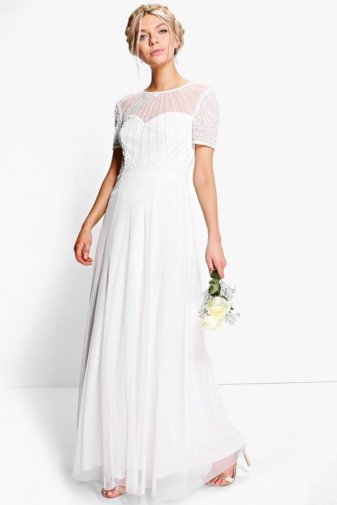 boohoo wedding dress