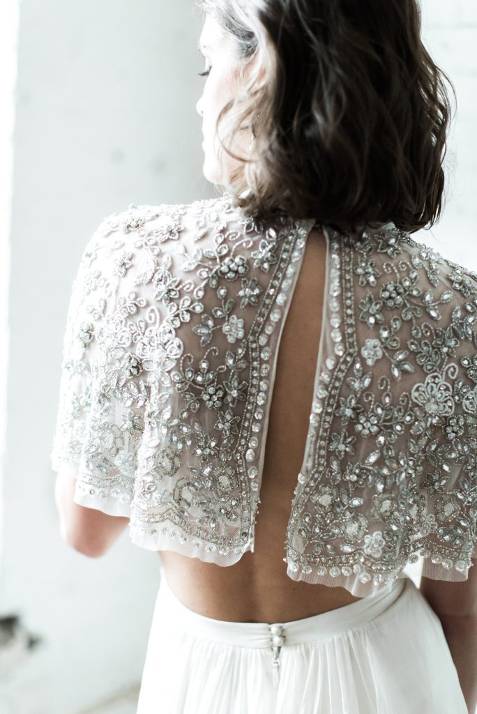 beaded bridal top