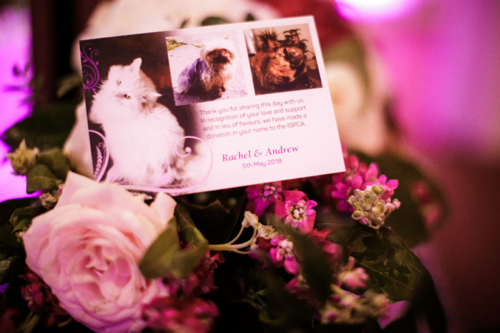 charity wedding favour