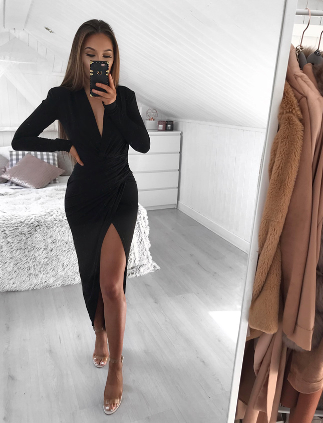 Black bridesmaids dresses