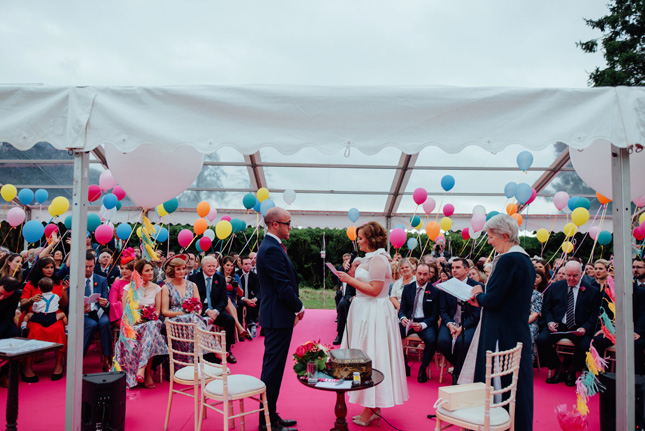 wedding styles alternative marquee wedding