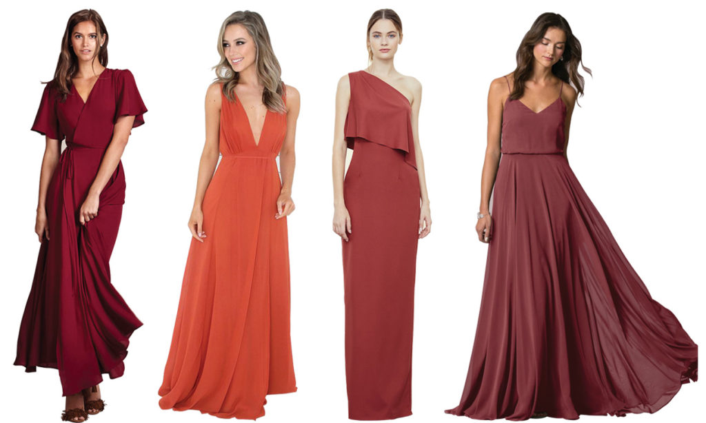 burgundy bridesmaid dresses ireland