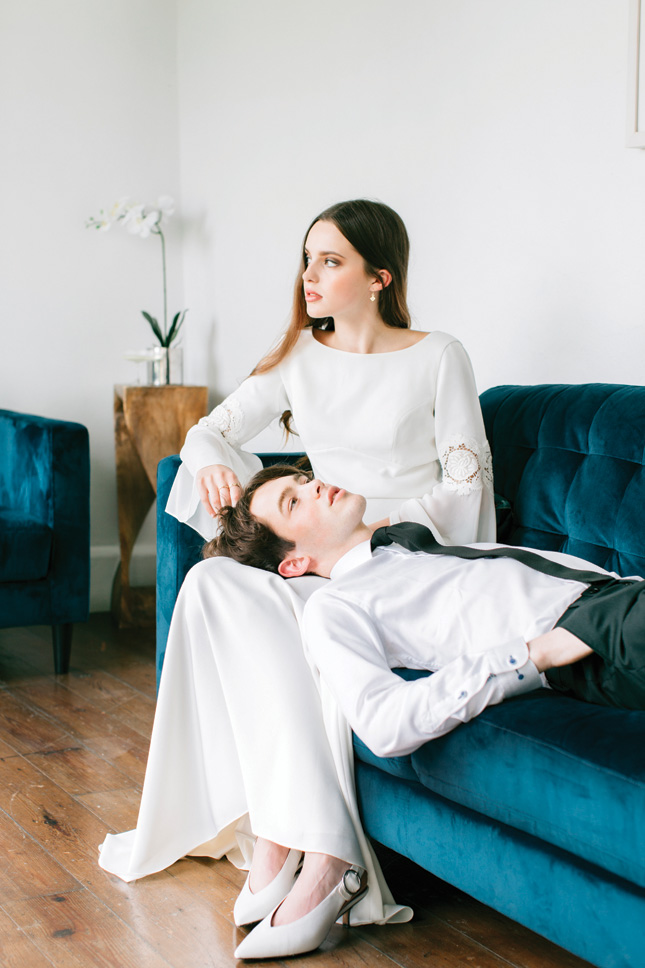 contemporary wedding dress